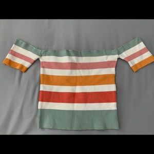 Forever 21 off the shoulder crop top